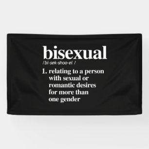 bisexuelle Definition - definierte lgbtq Ausdrück Banner