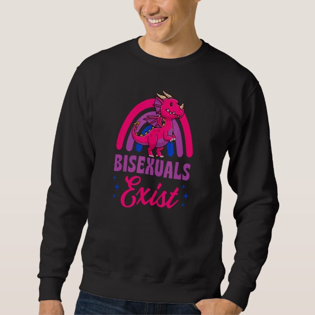 Bisexuelle Extreme Bisexual Dragon Pride Liebe Reg Sweatshirt (Vorderseite)