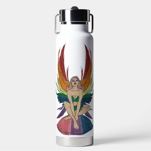 Bisexuelle Fee Trinkflasche (Vorderseite)