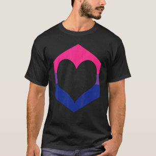 Bisexuelle Flagge Bi Herz Bisexuelle Flagge T-Shirt