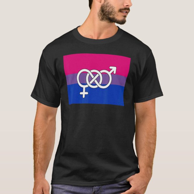 Bisexuelle Flagge Bi Pride Gay Parade Lgbtq T-Shirt (Vorderseite)
