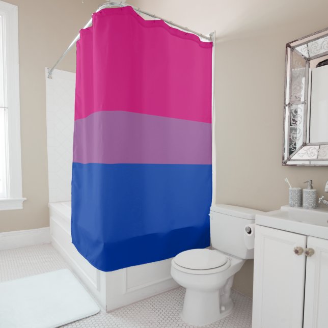 Bisexuelle Flagge Duschvorhang (Beispiel)