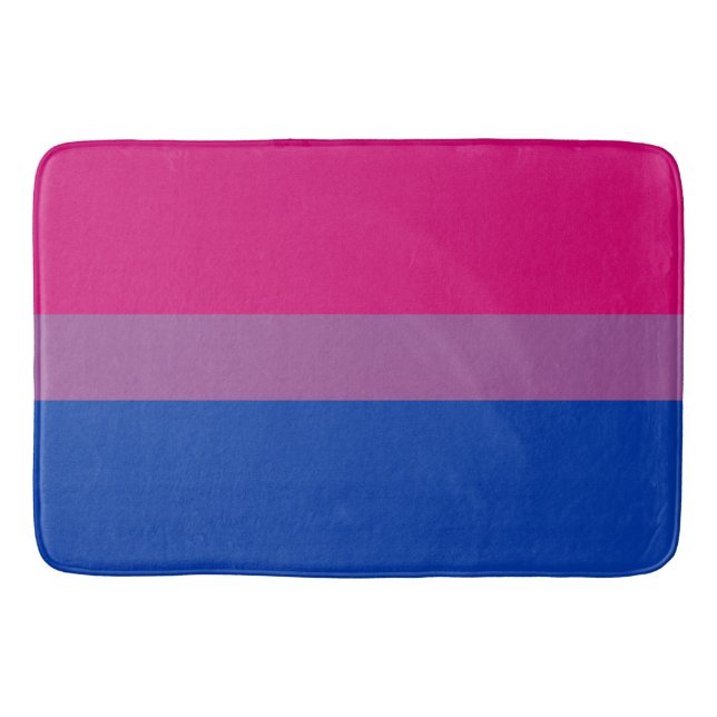 Bisexuelle Flagge groß Badematte (Vorderseite)