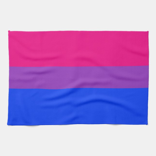 Bisexuelle Flagge Handtuch (Horizontal)