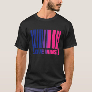 Bisexuelle Flagge Liebe gewinnt Bi Bisexual Flag T-Shirt