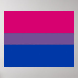 Bisexuelle Flagge Poster