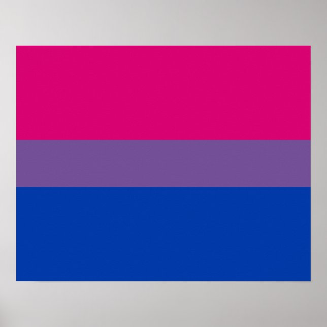 Bisexuelle Flagge Poster