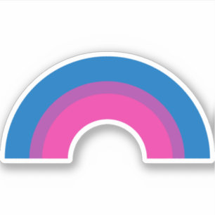 Bisexuelle Flagge Regenbogen Aufkleber