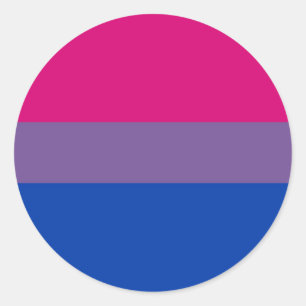 Bisexuelle Flagge Runder Aufkleber