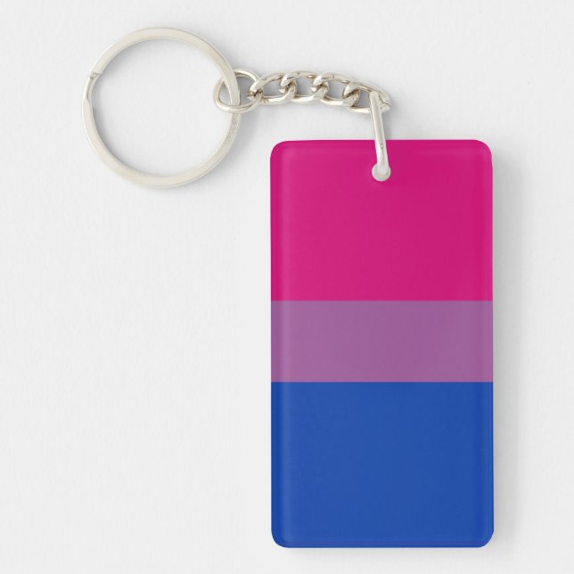 Bisexuelle Flagge Schlüsselanhänger (Vorderseite)