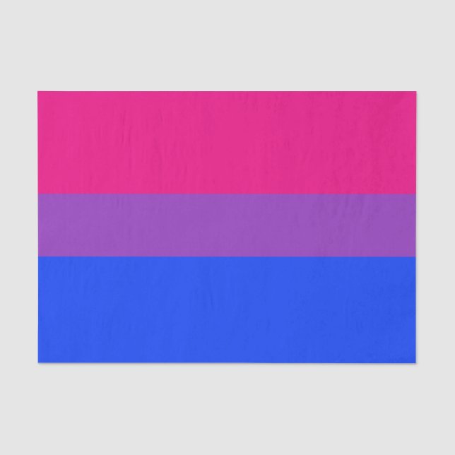 Bisexuelle Flagge Seidenpapier (Vorderseite)