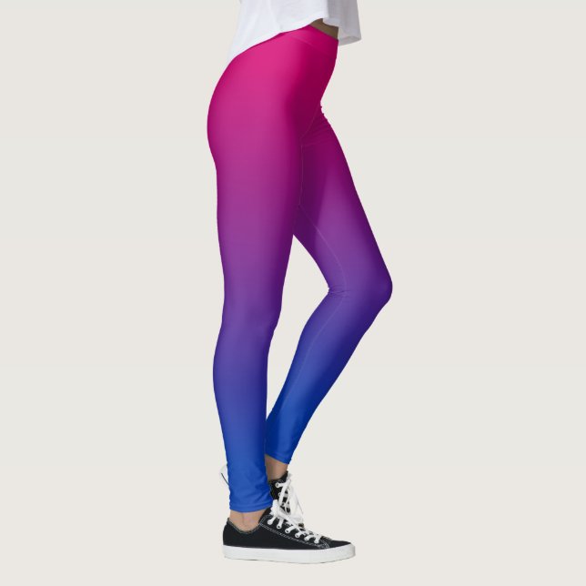 Bisexuelle Flaggensteigung Leggings (Rechts)