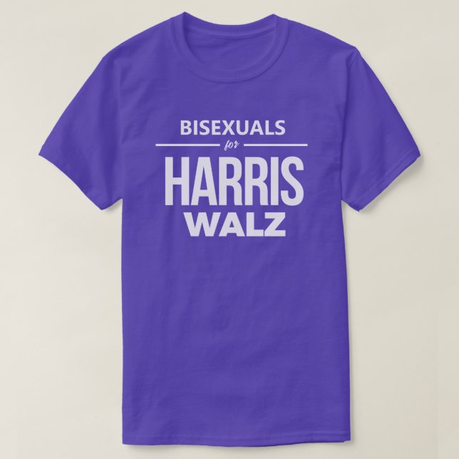 Bisexuelle für Harris Walz T-Shirt (Design vorne)