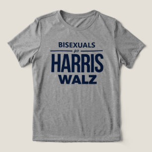 Bisexuelle für Harris Walz Tri-Blend Shirt
