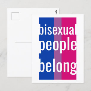 Bisexuelle gehören postkarte