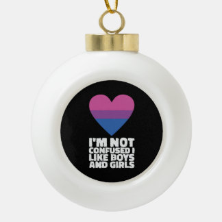 Bisexuelle Geschenke LGBT Keramik Kugel-Ornament