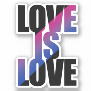 Bisexuelle Liebe ist Liebe Aufkleber