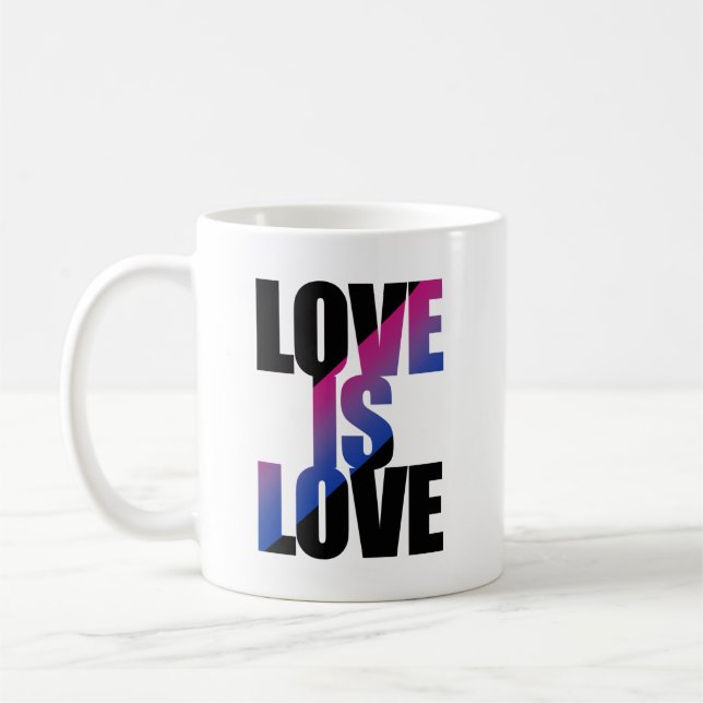 Bisexuelle Liebe ist Liebe Kaffeetasse (Links)