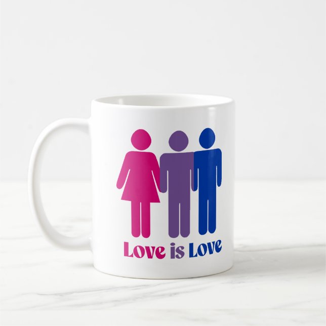 Bisexuelle Liebe ist Liebe männlich Kaffeetasse (Links)