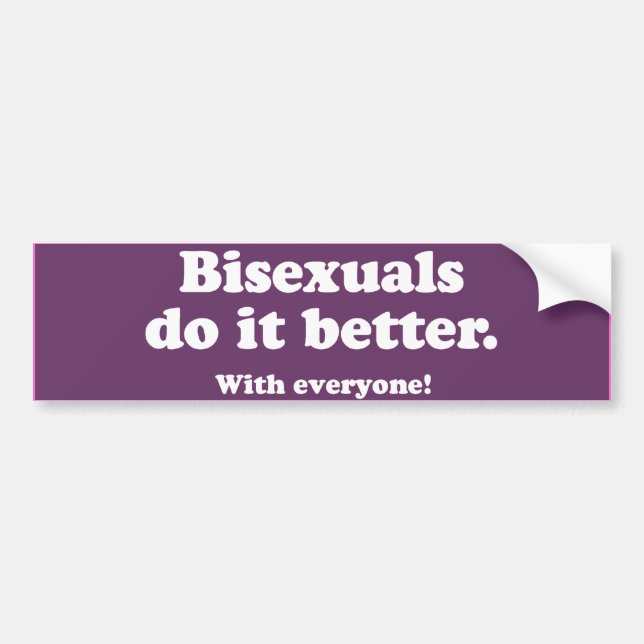 Bisexuelle machen es besser -.pnng autoaufkleber (Vorne)