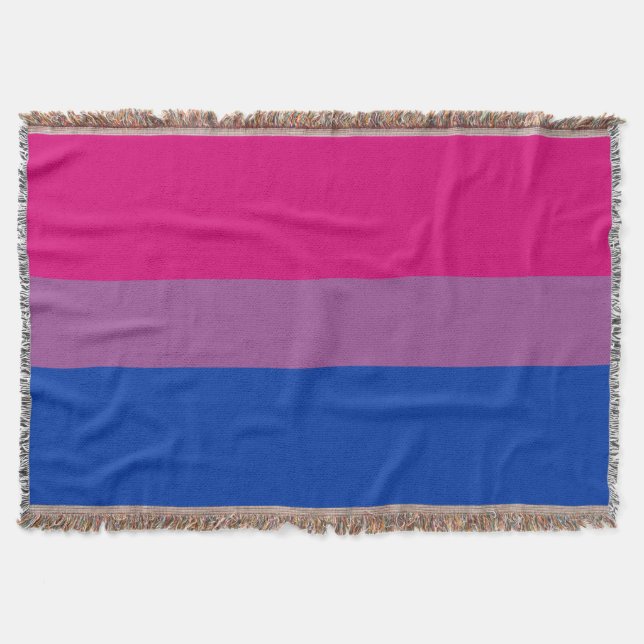 Bisexuelle Pride-Flagge Decke (Vorderseite)