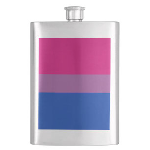 Bisexuelle Pride-Flagge Flachmann