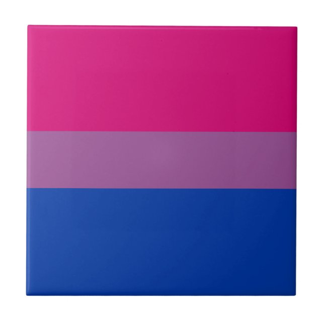 Bisexuelle Pride-Flagge Fliese (Vorderseite)