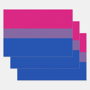 Bisexuelle Pride-Flagge Geschenkpapier Set
