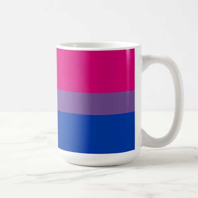 Bisexuelle Pride-Flagge Kaffeetasse (Rechts)