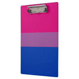 Bisexuelle Pride-Flagge Klemmbrett