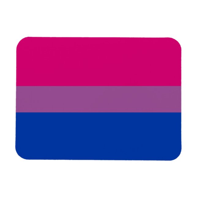 Bisexuelle Pride-Flagge Magnet (Horizontal)