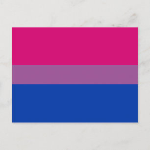 Bisexuelle Pride-Flagge Postkarte