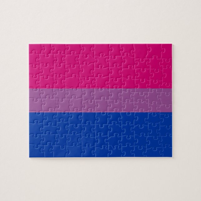 Bisexuelle Pride-Flagge Puzzle (Horizontal)