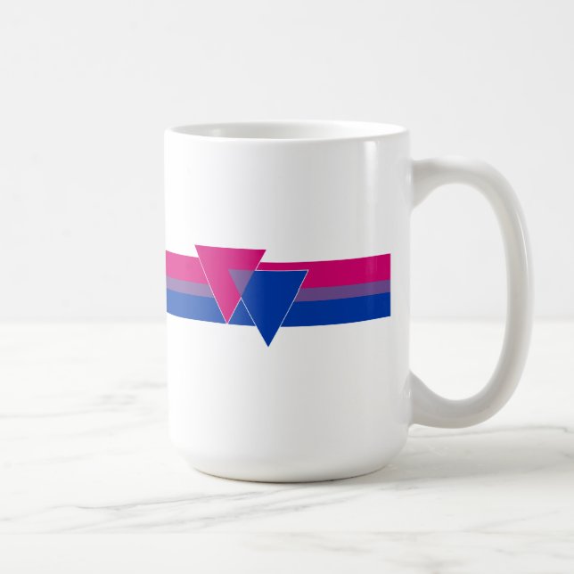 Bisexuelle Pride-Flagge Tasse (Rechts)