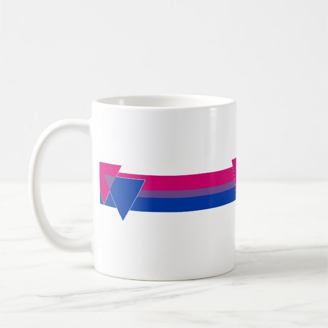 Bisexuelle Pride-Flagge Tasse (Links)