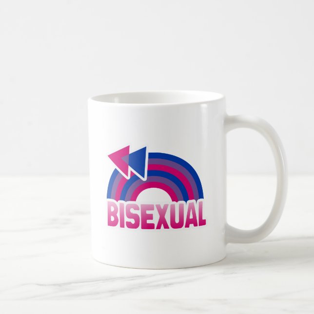 BISEXUELLE RAINBOW FLAG KAFFEETASSE (Rechts)