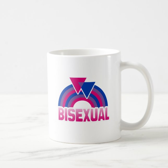 BISEXUELLE REGENBOHRENFLAGGE KAFFEETASSE (Rechts)