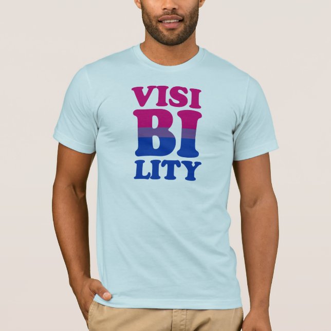 Bisexuelle Sichtbarkeit T-Shirt (Vorderseite)