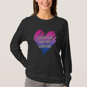Bisexuelle sind nicht verwirrt Herzinfarkt T-Shirt