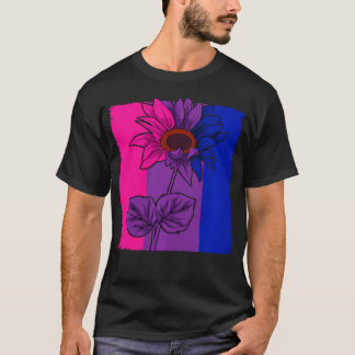 Bisexuelle Sonnenblume Lgbt-Q Süßes Tier Subtiles  T-Shirt