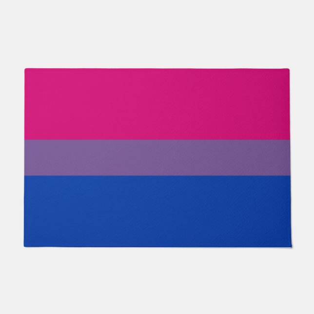 Bisexuelle Stolperflagge Fußmatte (Vorderseite)