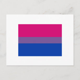 Bisexuelle Stolperflagge Postkarte