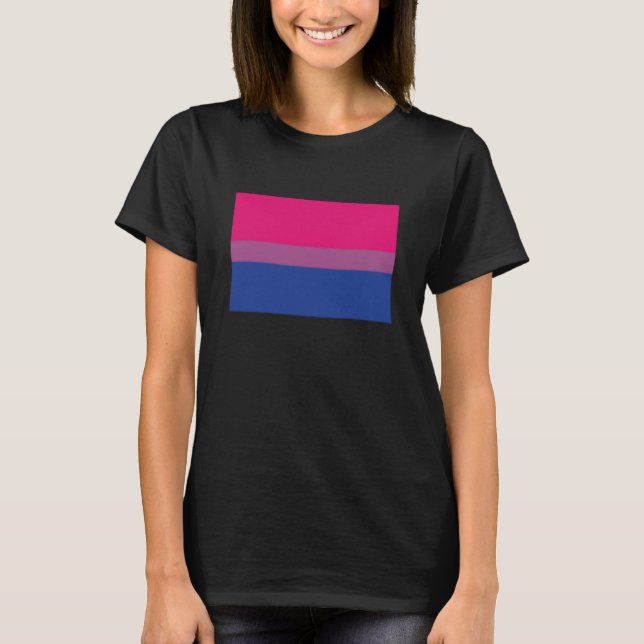 Bisexuelle Stolperflagge Proud Bisexualität Bi Lie T-Shirt (Vorderseite)