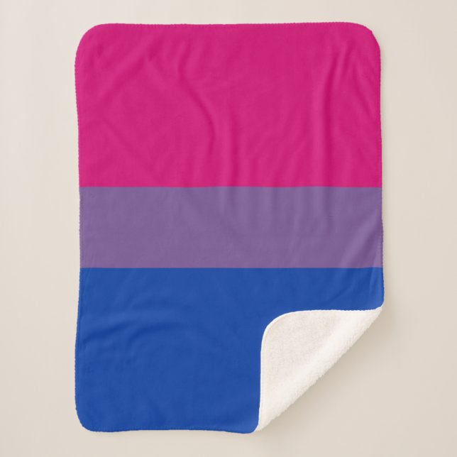 Bisexuelle Stolperflagge Sherpadecke (Vorderseite)