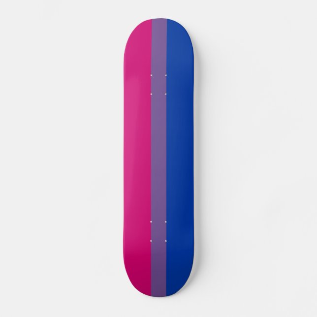 Bisexuelle Stolperflagge Skateboard (Vorderseite)