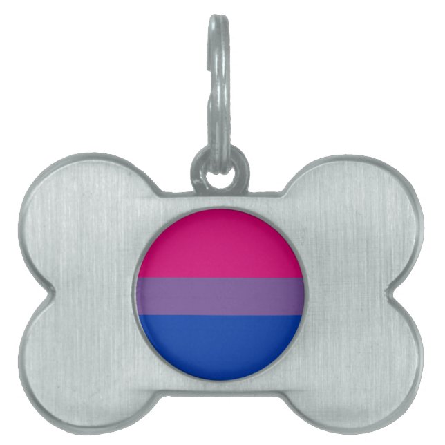Bisexuelle Stolperflagge Tiermarke (Vorderseite)