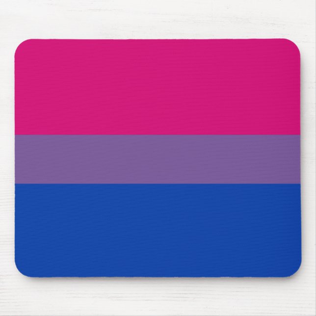 Bisexuelle Stolz-Flagge Mousepad (Vorne)