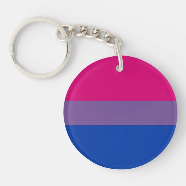 Bisexuelle Stolz-Flagge Schlüsselanhänger (Vorderseite)