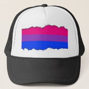 Bisexuelle Stolz-Flagge Truckerkappe