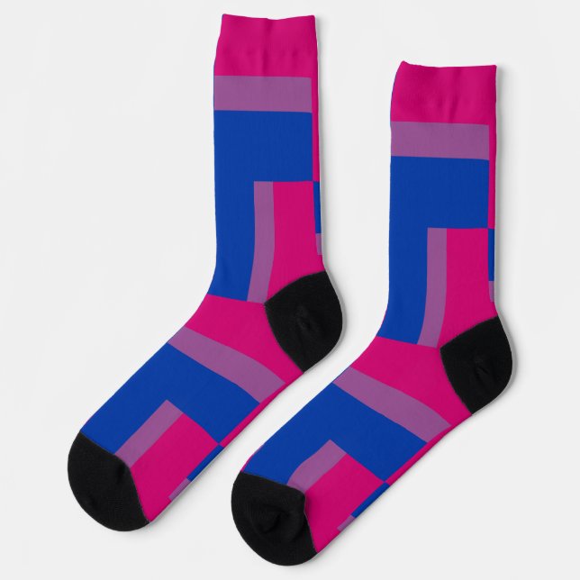 Bisexuelle Stolz-Socken mit Inspiriert Crew Socken (Linkes Detail)